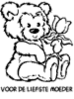 A coloring page of mothers day